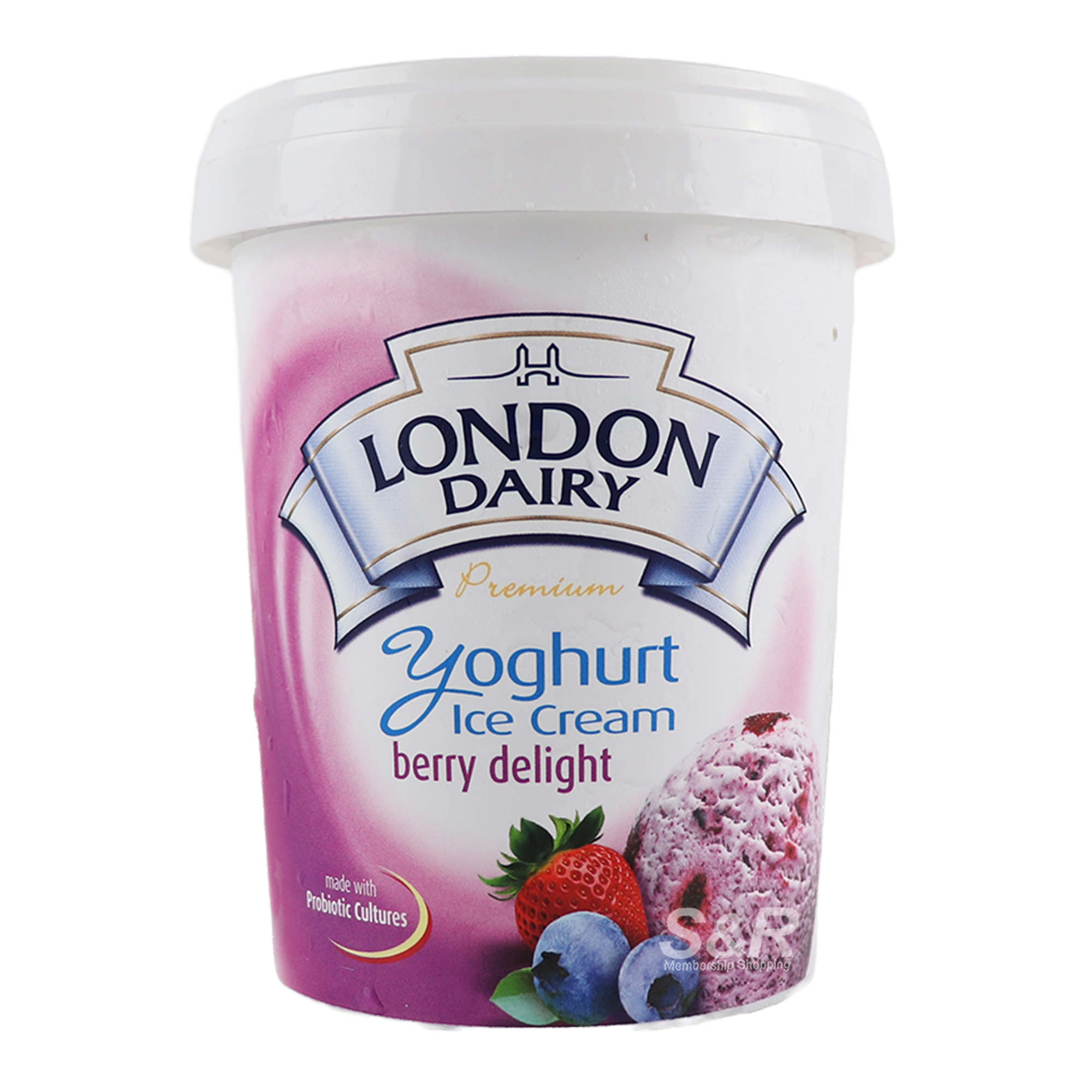 London Dairy Premium Yoghurt Ice Cream Berry Delight 500mL